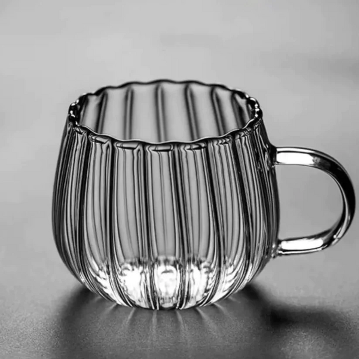 Masdio Handcrafted Glass Ruffle Mugs Masdio