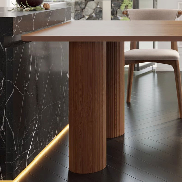 Elegant Solid Wood Dining Table Present Them