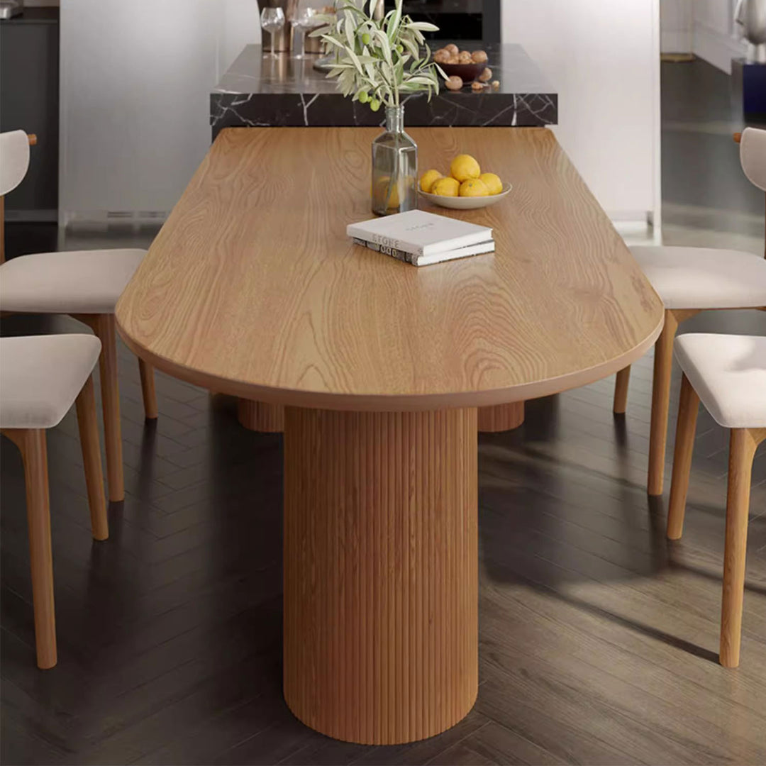 Elegant Solid Wood Dining Table Present Them