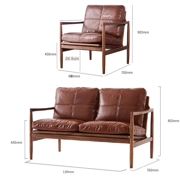 MAS-1357 Masdio Leather Sofa Visit Factory Outlet Masdio