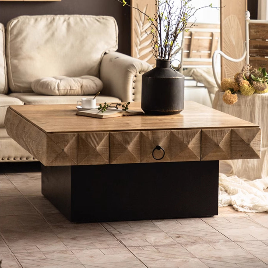 MAS-2229 Masdio MARCA Rustic Solid Wood Coffee Table Masdio