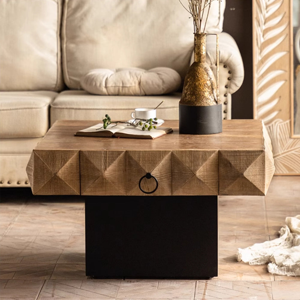 MAS-2229 Masdio MARCA Rustic Solid Wood Coffee Table Masdio