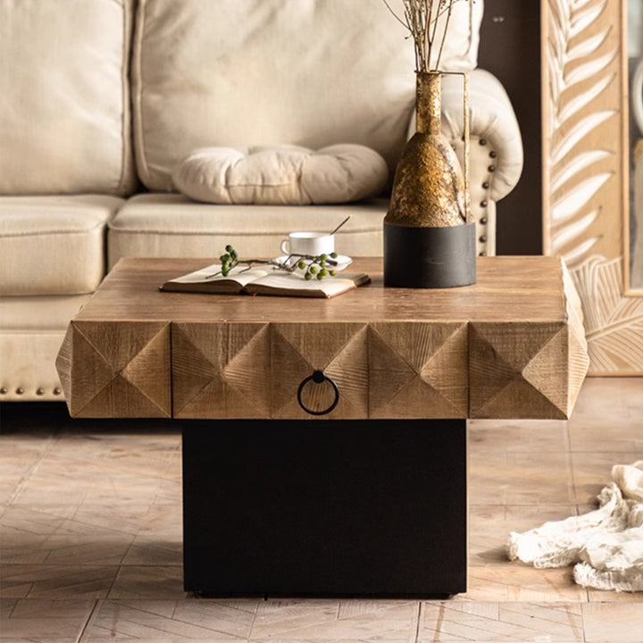 MAS-2229 Masdio MARCA Rustic Solid Wood Coffee Table Masdio