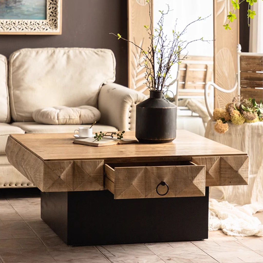 MAS-2229 Masdio MARCA Rustic Solid Wood Coffee Table Masdio