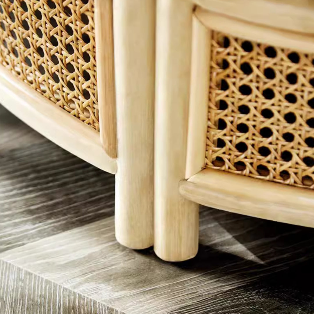 MAS-2228 Masdio JENNI Rustic Rattan Coffee Table Masdio