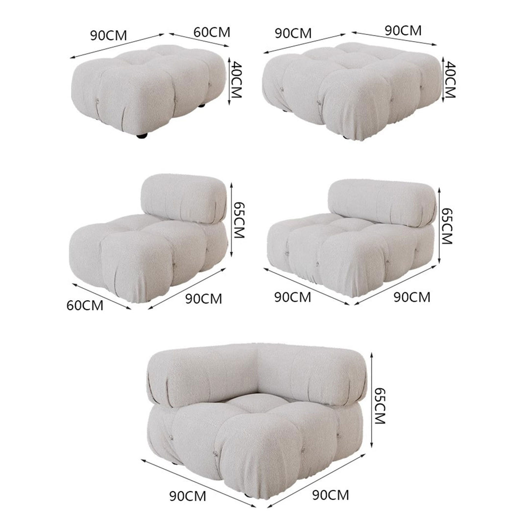 MAS-1593 Madsio Modern Boucle Sofa Masdio
