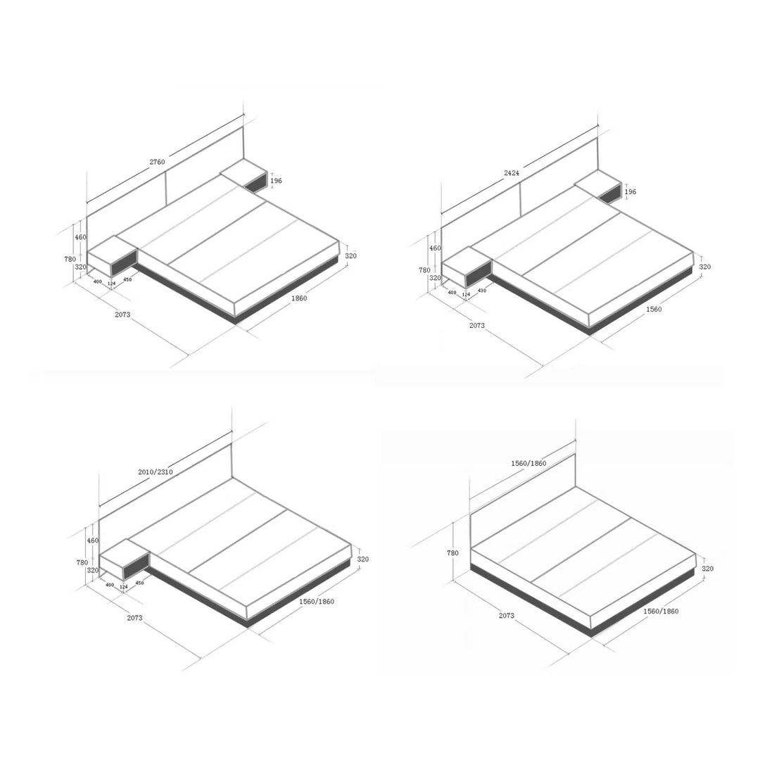 MAS-1594 Masdio Rustic Bedframe Masdio