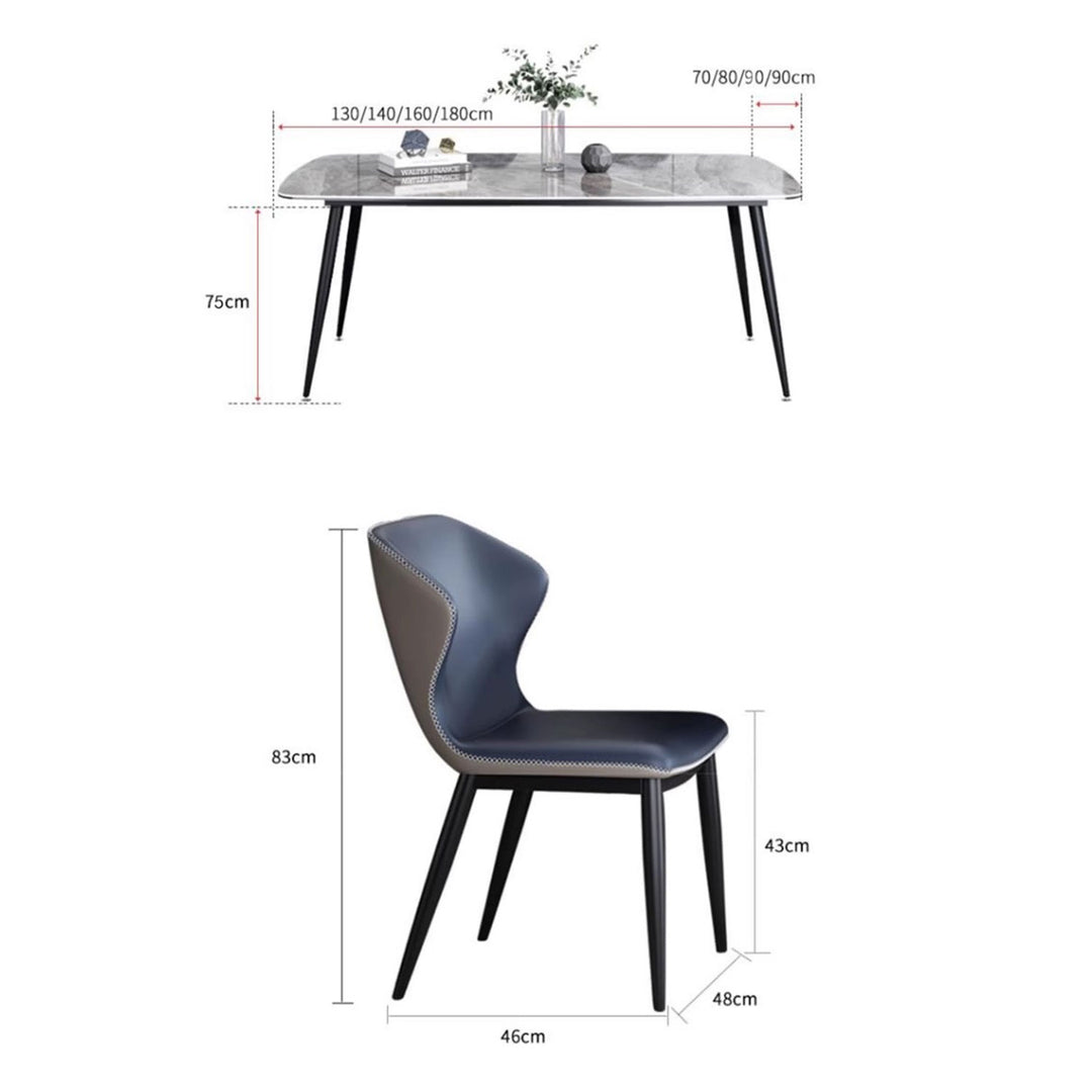 MAS-1602 Masdio Modern Sintered Dining Table Set Masdio