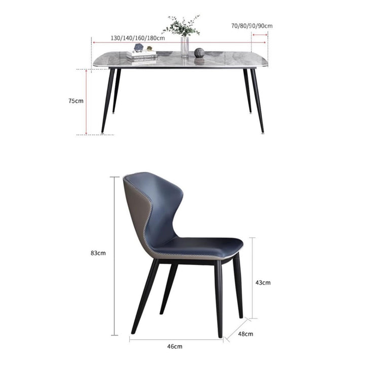 MAS-1602 Masdio Modern Sintered Dining Table Set Masdio