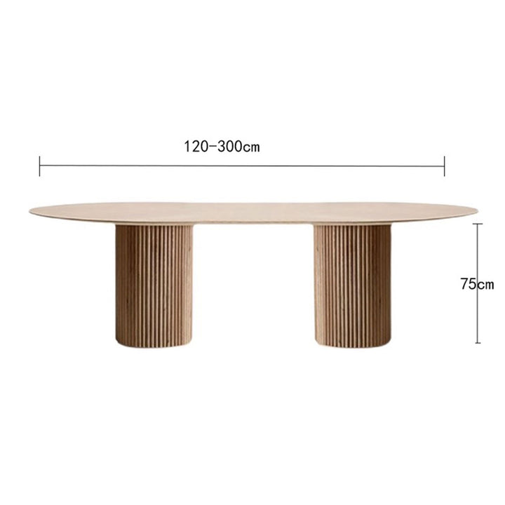 MAS-1603 Masdio Oal Wood Dining Table Masdio