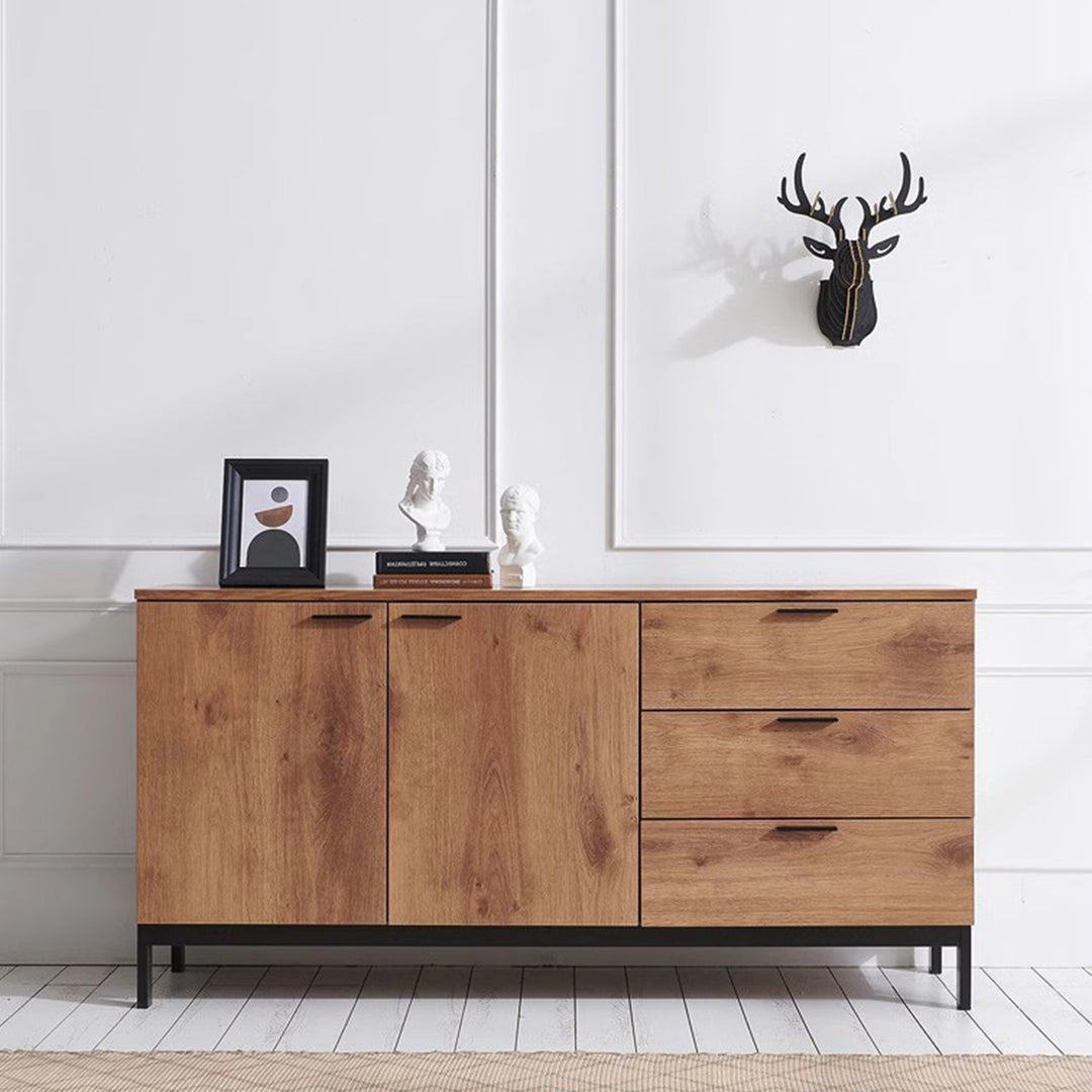 MAS-1658 Masdio Industrial Solid Wood Sideboard Masdio