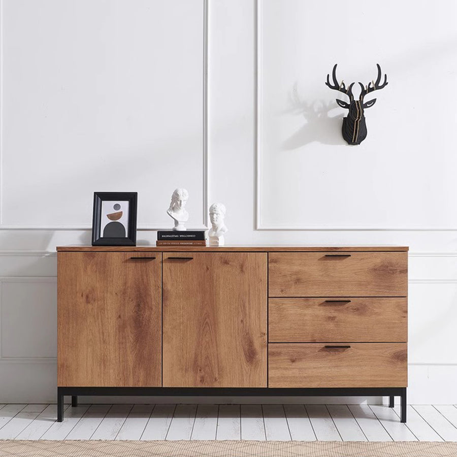 MAS-1658 Masdio Industrial Solid Wood Sideboard Masdio