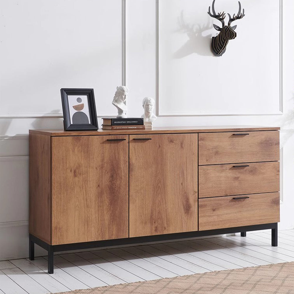 MAS-1658 Masdio Industrial Solid Wood Sideboard Masdio