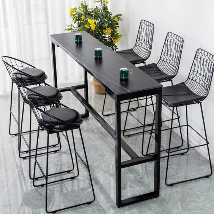 MAS-1660 Masdio Marble Slate Bar Table & Stool Masdio