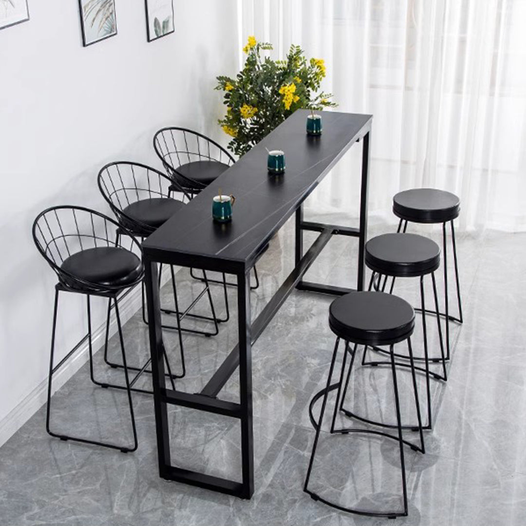 MAS-1660 Masdio Marble Slate Bar Table & Stool Masdio