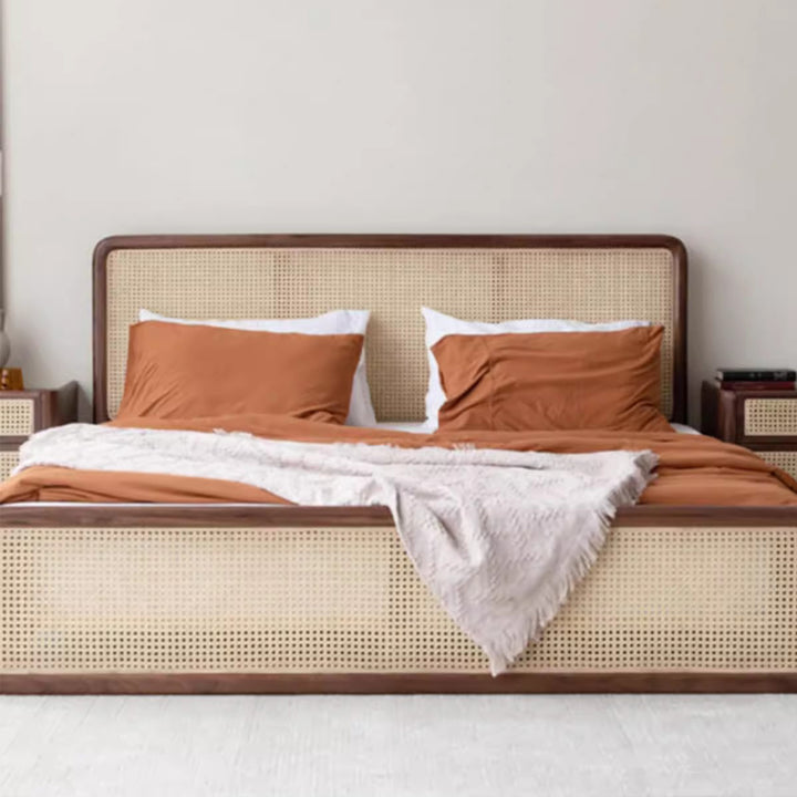 MAS-1676 Masdio Solid Wood Mesh Double Bed Frame Masdio