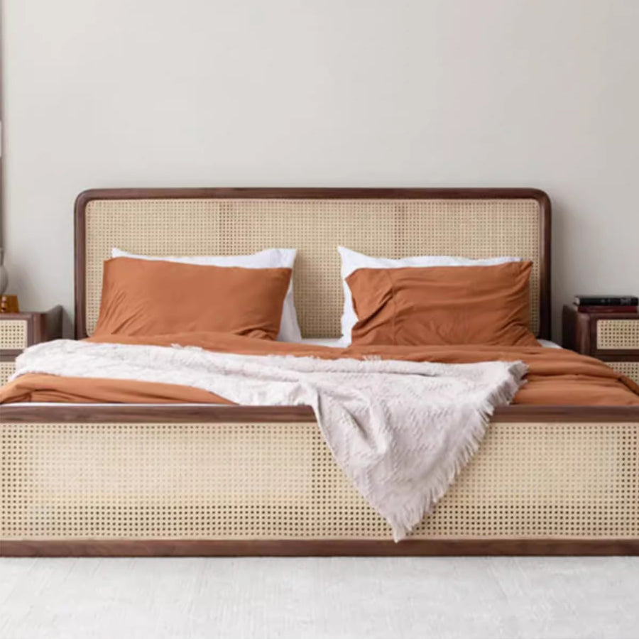 MAS-1676 Masdio Solid Wood Mesh Double Bed Frame Masdio