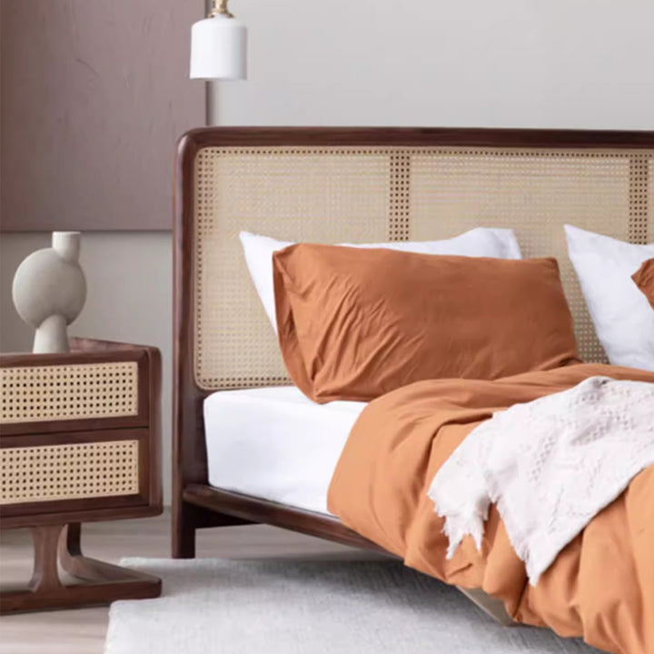 MAS-1676 Masdio Solid Wood Mesh Double Bed Frame Masdio