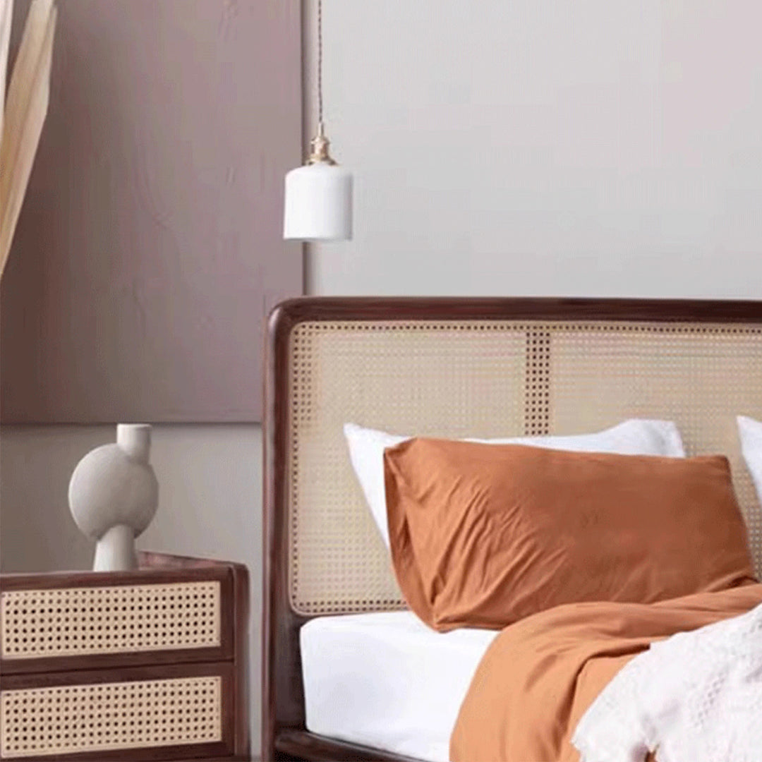 MAS-1676 Masdio Solid Wood Mesh Double Bed Frame Masdio