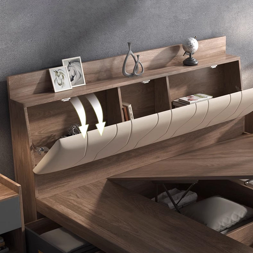 MAS-1677 Masdio Wooden Storage Bedframe Masdio