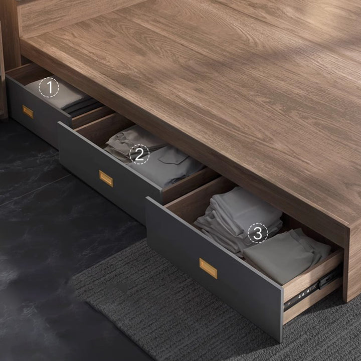 MAS-1677 Masdio Wooden Storage Bedframe Masdio