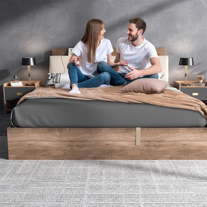 MAS-1677 Masdio Wooden Storage Bedframe Masdio