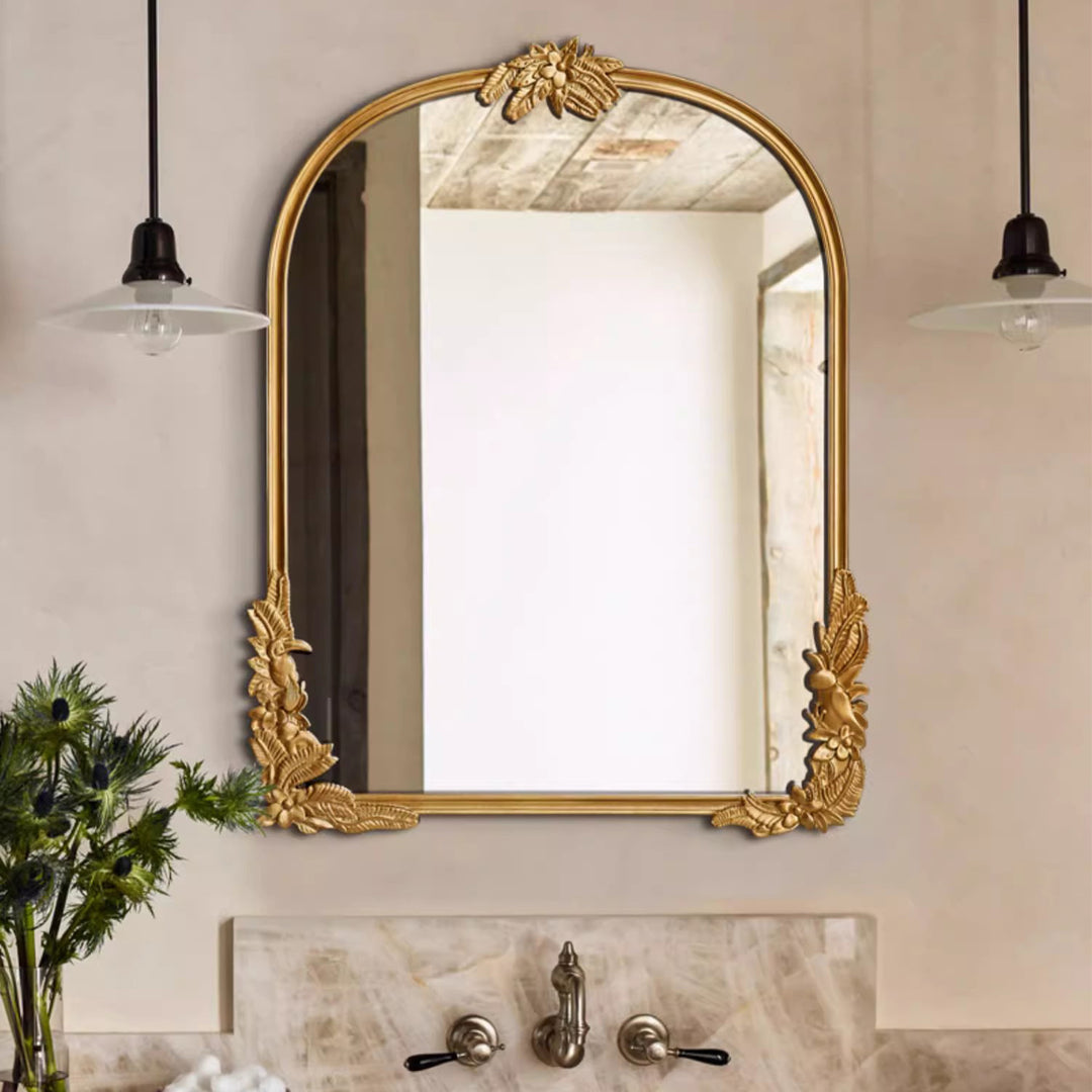 MAS-1691 Masdio Retro Carved Mirror Wall Hanging Mirror Masdio