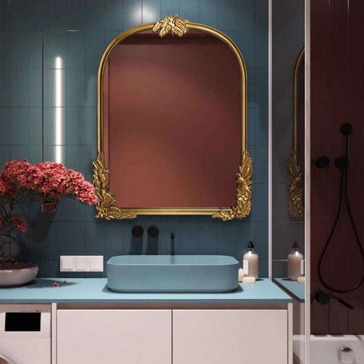 MAS-1691 Masdio Retro Carved Mirror Wall Hanging Mirror Masdio
