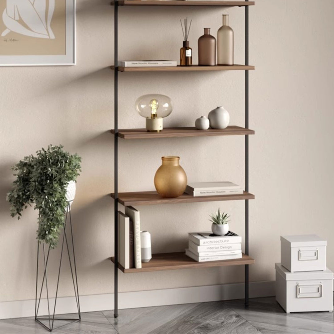 MAS-1711 Masdio Wall Mount Industrial Solid Wood Display Shelf Masdio