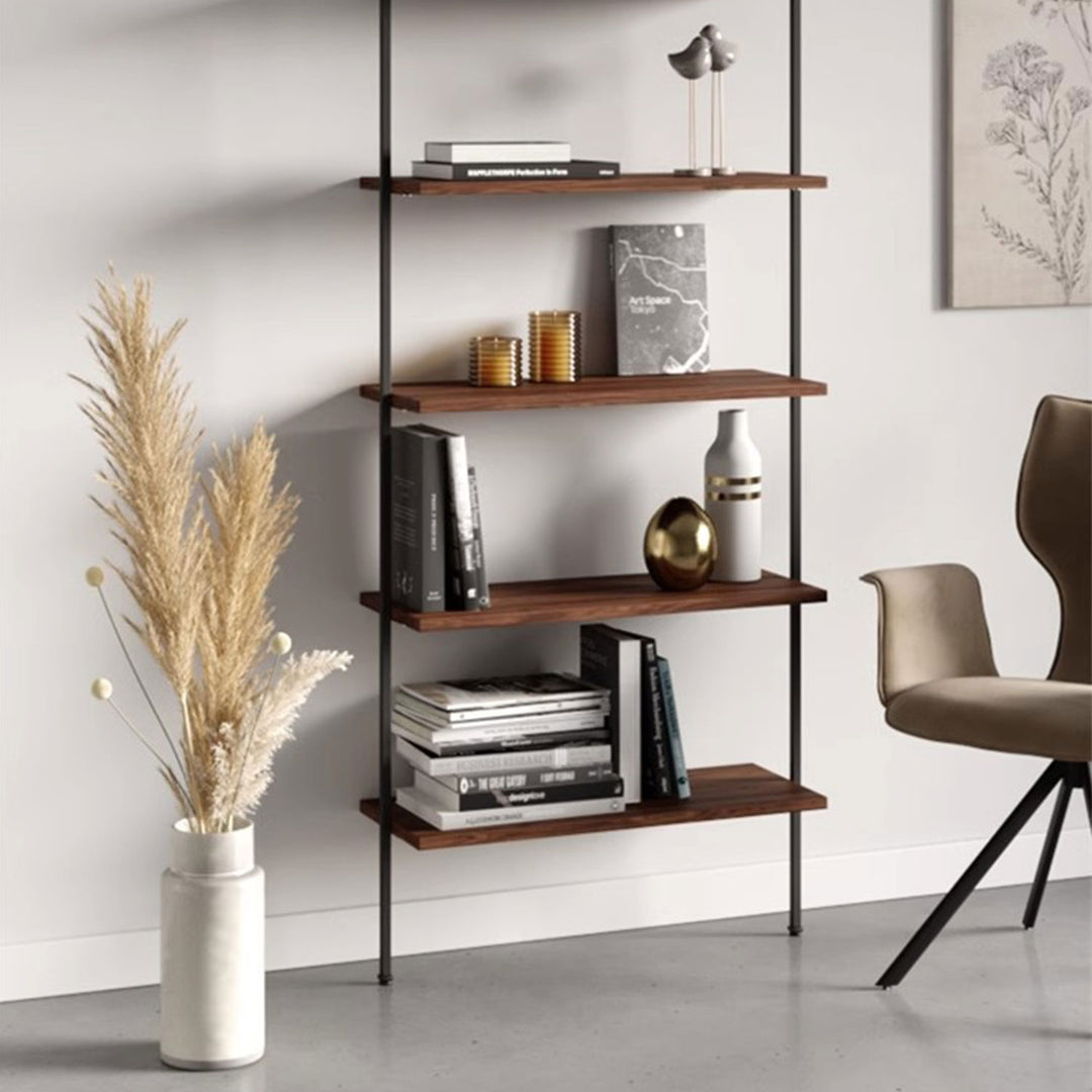 MAS-1711 Masdio Wall Mount Industrial Solid Wood Display Shelf Masdio