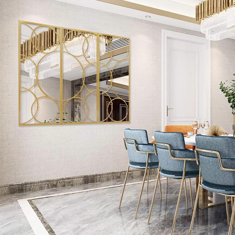 MAS-1750 Masdio French Classic Gold Accent Mirror Present Them
