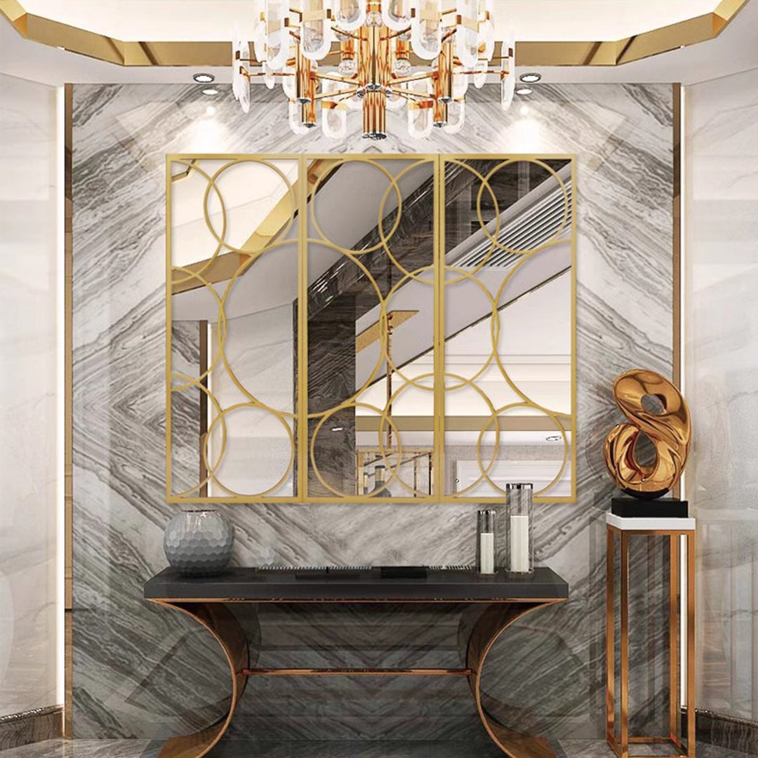 MAS-1750 Masdio French Classic Gold Accent Mirror Present Them