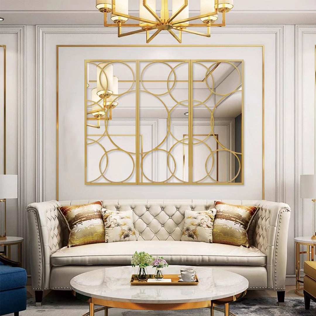 MAS-1750 Masdio French Classic Gold Accent Mirror Present Them
