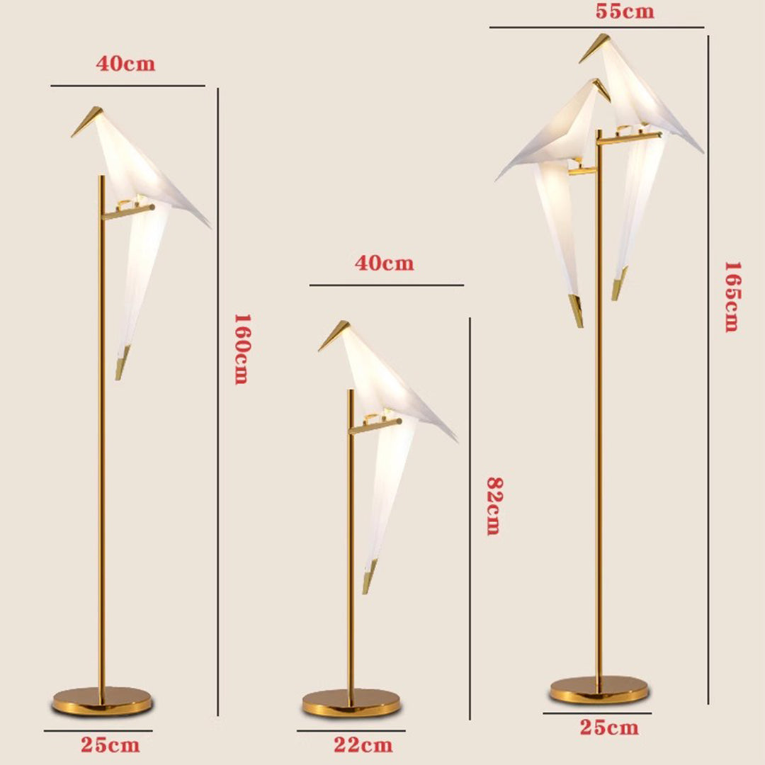 MAS-1758 Masdio Perched Lovebirds LED Origami Standing Lamp Masdio