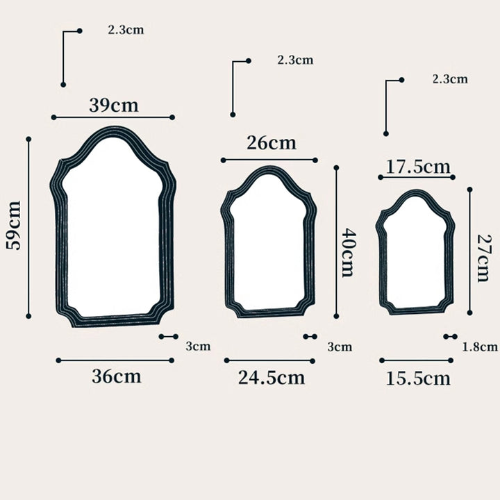 MAS-1780 Masdio Irregular Wood Wall Mirror Masdio