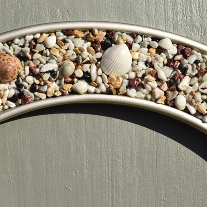 MAS-1781 Masdio Stone Pebbles Round Mirror Masdio