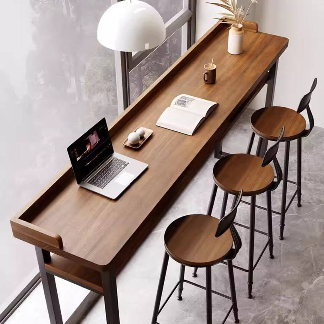 MAS-1796 Masdio Rustic Solid Wood Bar Table Masdio
