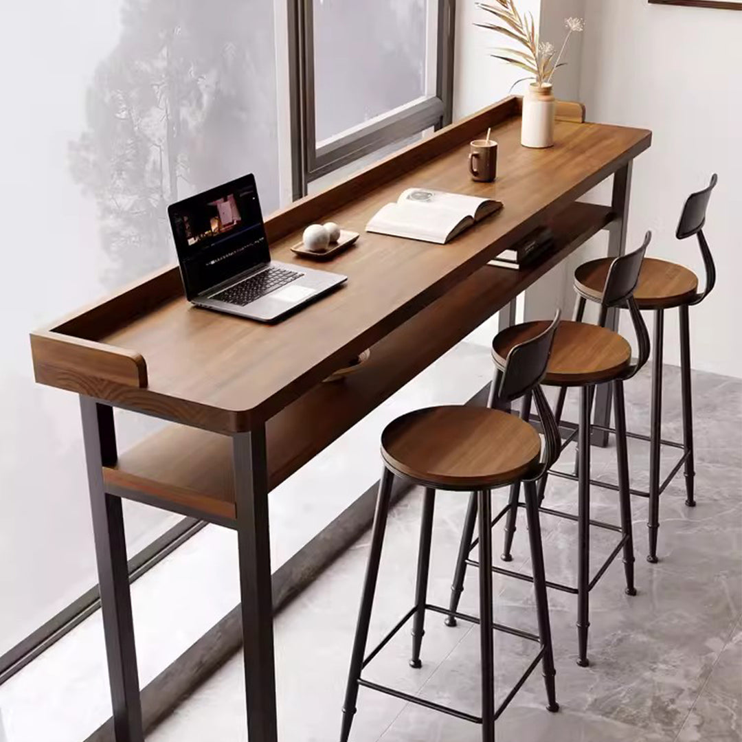 MAS-1796 Masdio Rustic Solid Wood Bar Table Masdio