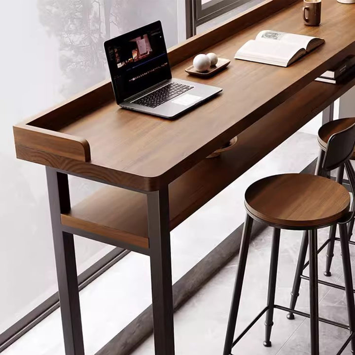 MAS-1796 Masdio Rustic Solid Wood Bar Table Masdio
