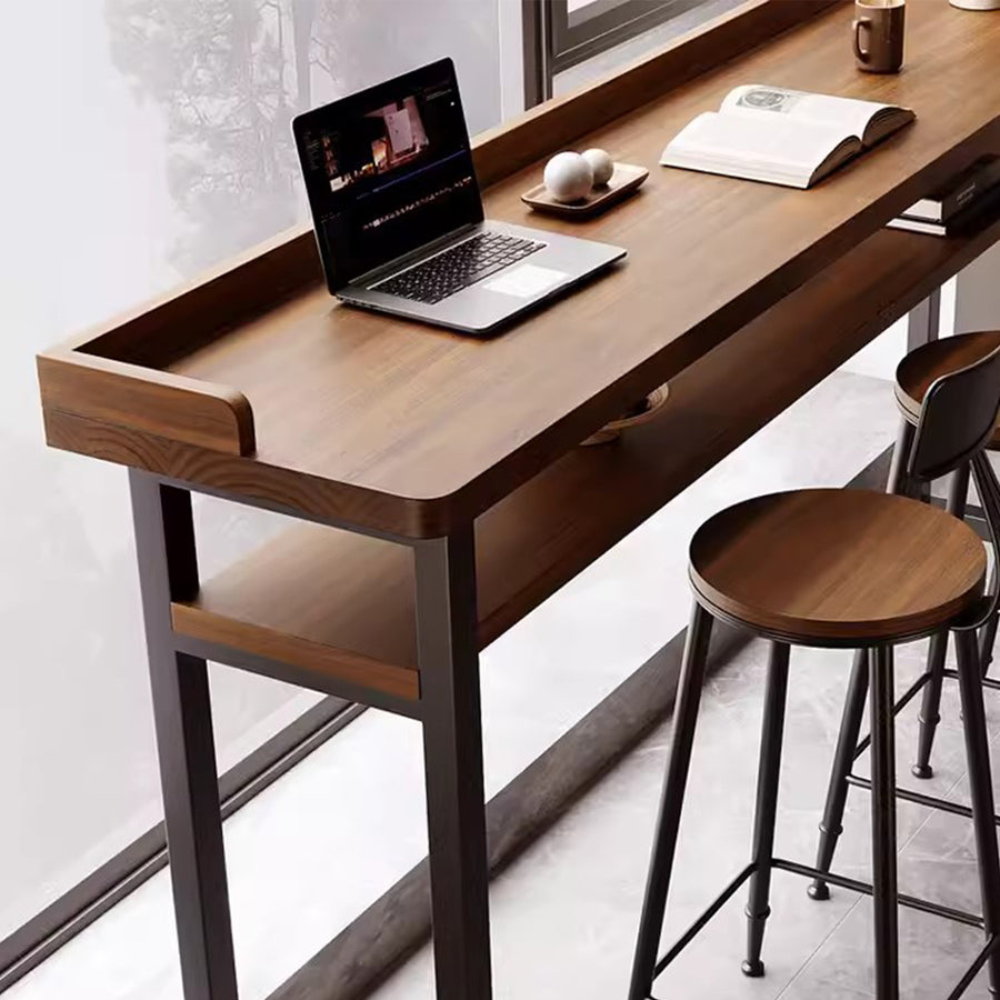 MAS-1796 Masdio Rustic Solid Wood Bar Table Masdio
