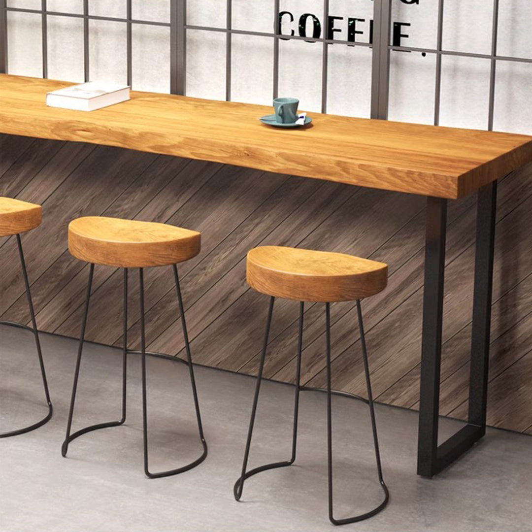 MAS-1797 Masdio Rustic Wooden Bar Table & Stool Masdio