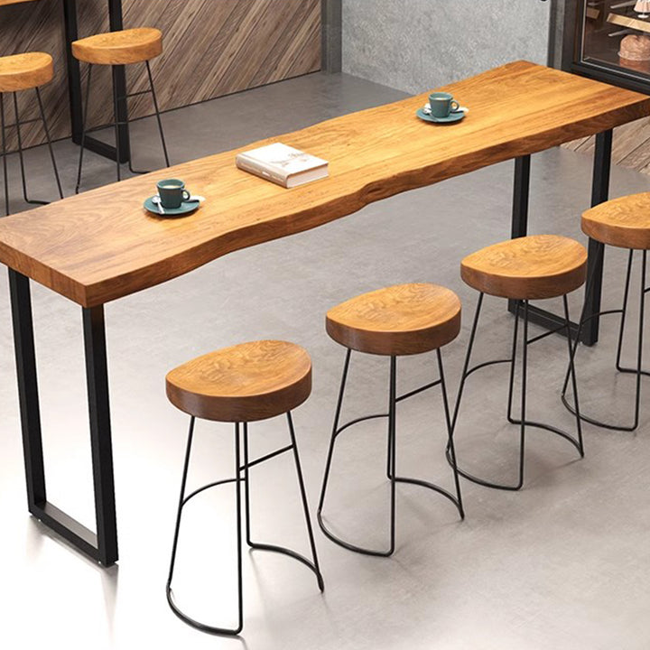 MAS-1797 Masdio Rustic Wooden Bar Table & Stool Masdio