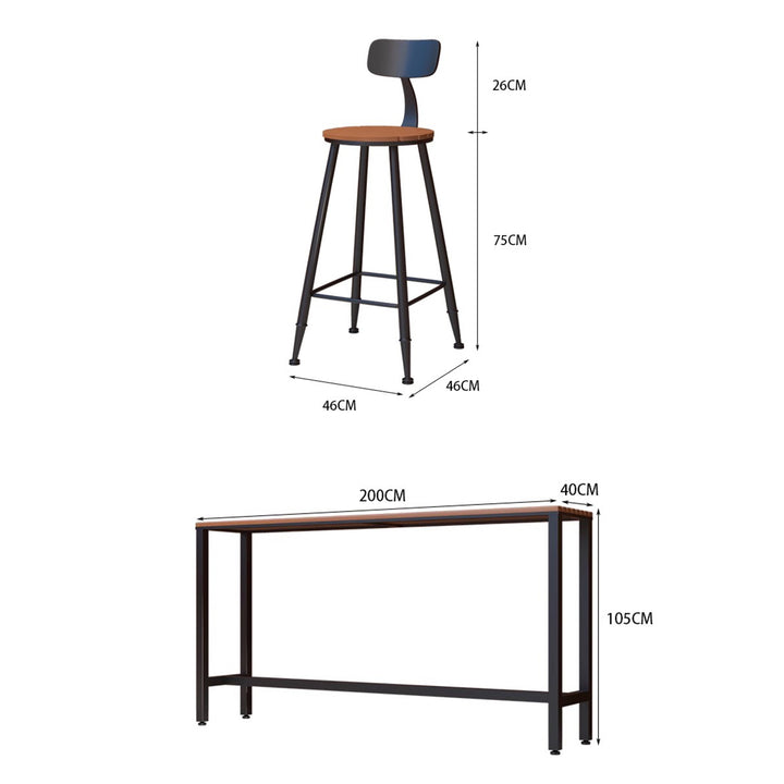 MAS-1798 Masdio Modern Outdoor Bar Table & Chairs Masdio