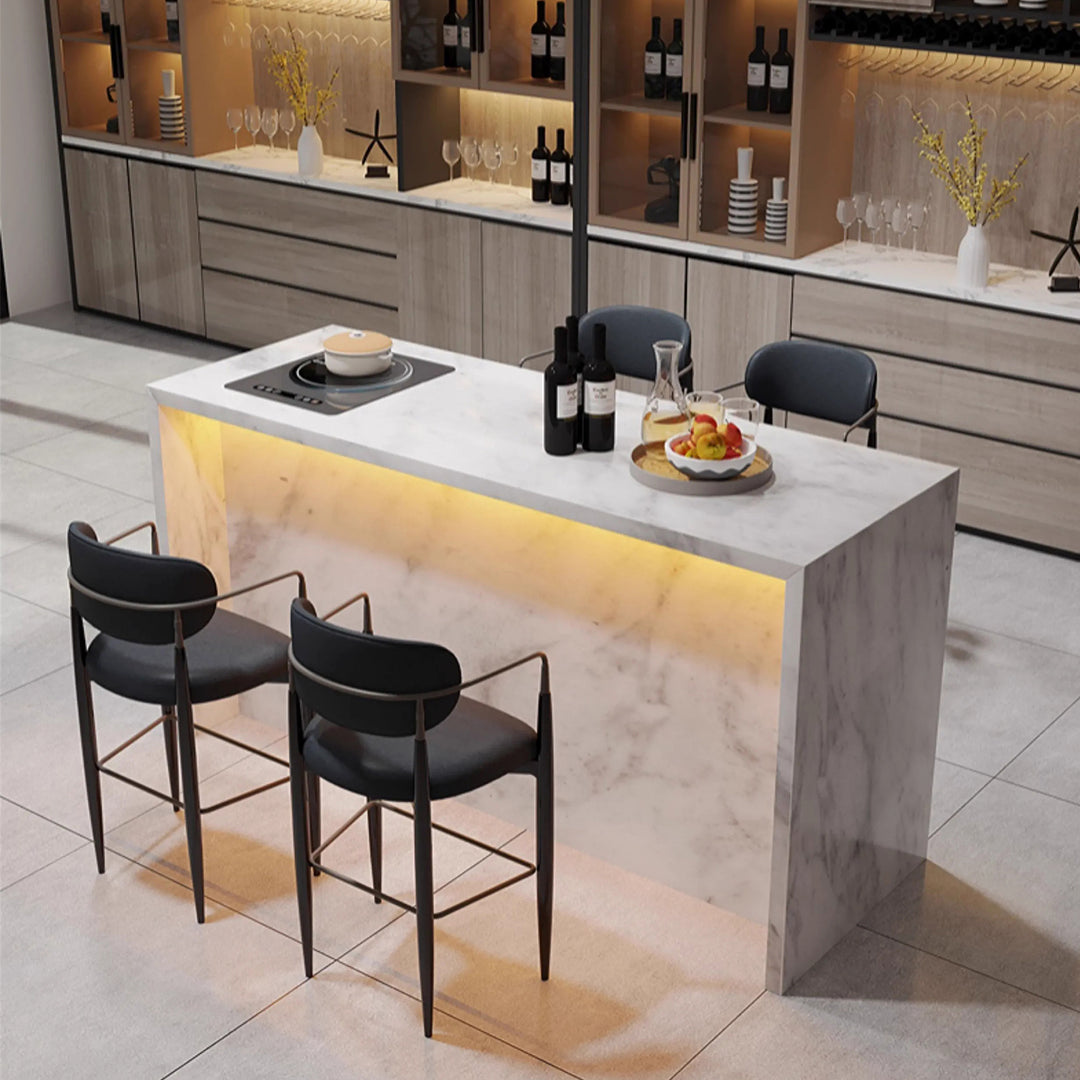 MAS-1799 Masdio Modern Marble Kitchen Island  Bar Table Masdio
