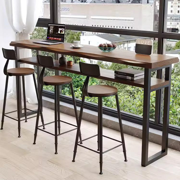 MAS-1808 Masdio Rustic Solid Wood Bar Table Masdio