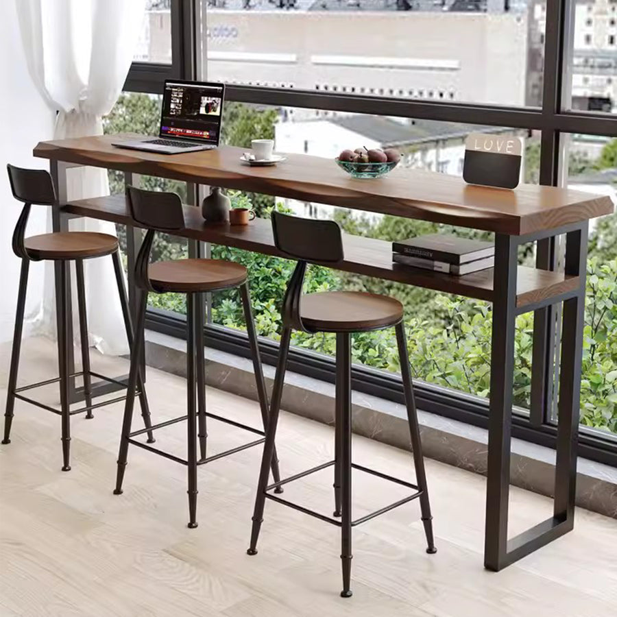 MAS-1808 Masdio Rustic Solid Wood Bar Table Masdio