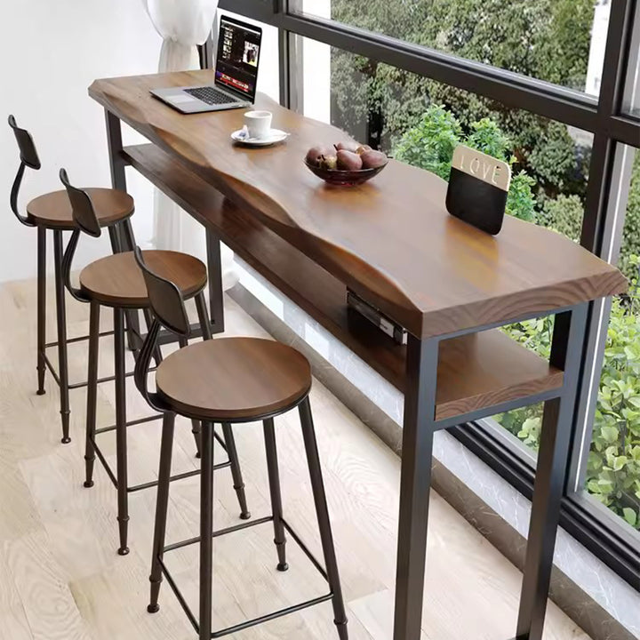 MAS-1808 Masdio Rustic Solid Wood Bar Table Masdio