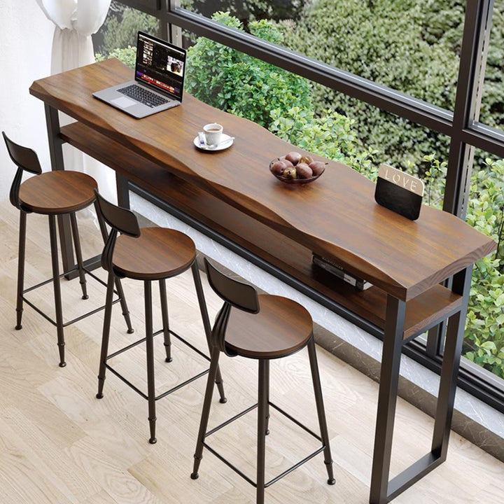 MAS-1808 Masdio Rustic Solid Wood Bar Table Masdio