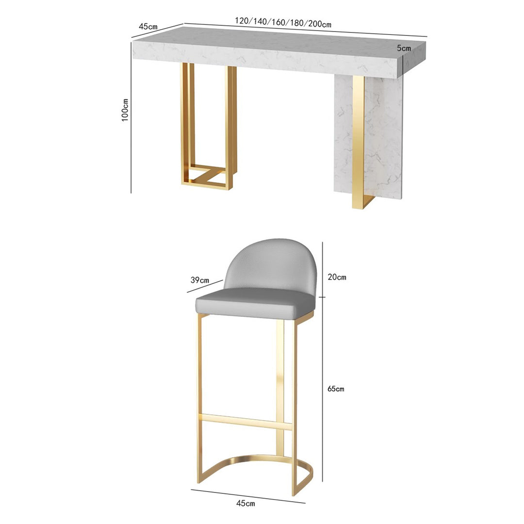 MAS-1815 Masdio Modern Sintered Stone Bar Table Masdio