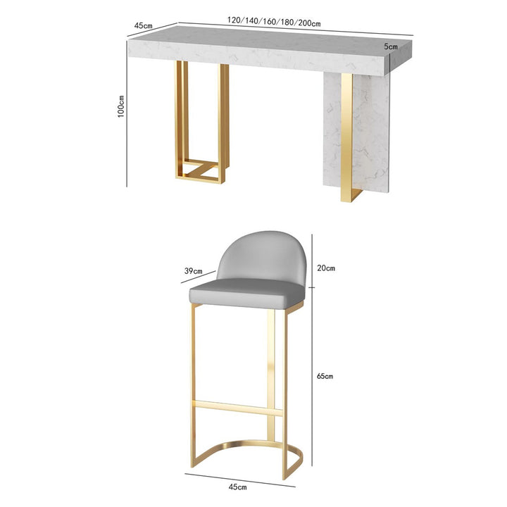 MAS-1815 Masdio Modern Sintered Stone Bar Table Masdio